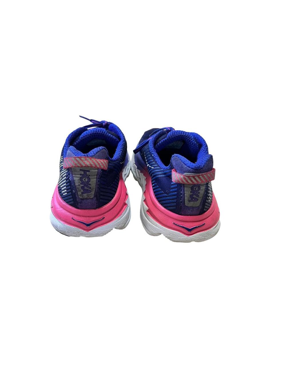 Hoka One One Bondi 5 Women Shoes Size 9 Navy /Pink Running Training Sneakers - Picture 4 of 6